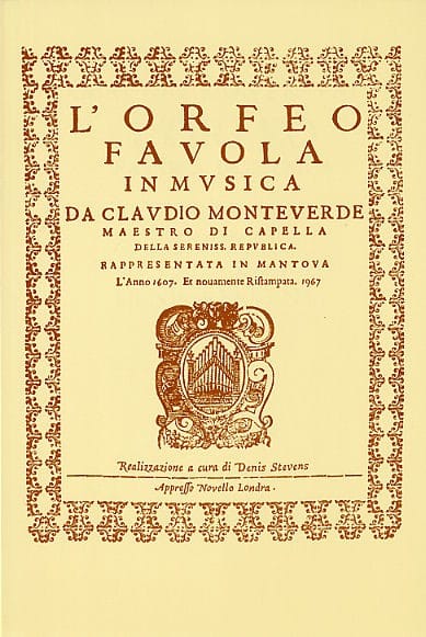 L'ORFEO DI MONTEVERDI